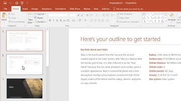 Using QuickStarter in PowerPoint