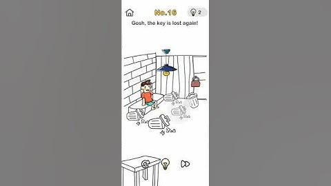 brain out challenge escape room level 16 gosh, the key is lost again. solution