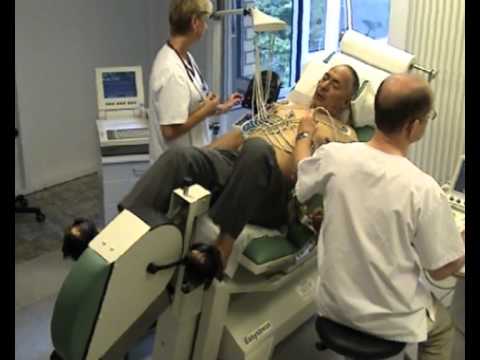Exercise Stress echocardiography bed - YouTube