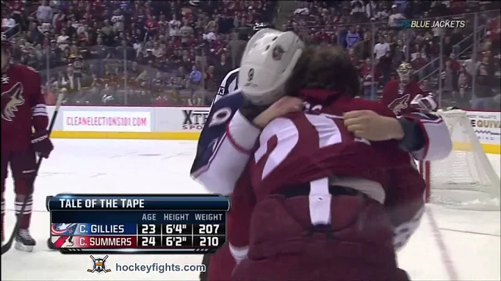 Colton Gillies vs Chris Summers Mar 3, 2012