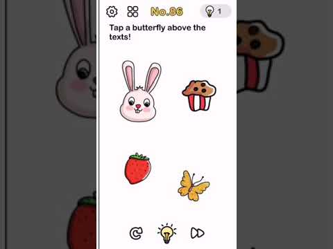 Video Brain Out Level 86 Tap a butterfly above the texts... - youtube