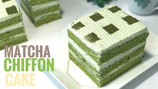 Matcha Chiffon Cake With Matcha Cream Recipe | Cooking ASMR