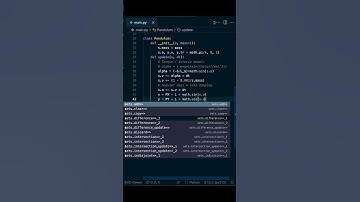 Pendulum in Python  Part 1/2⚡️ #shorts #coding #programming #python