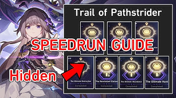 FASTEST WAY TO GET HIDDEN TRAIL OF PATHSTRIDER (~2 Minutes Each Run) - Honkai Star Rail