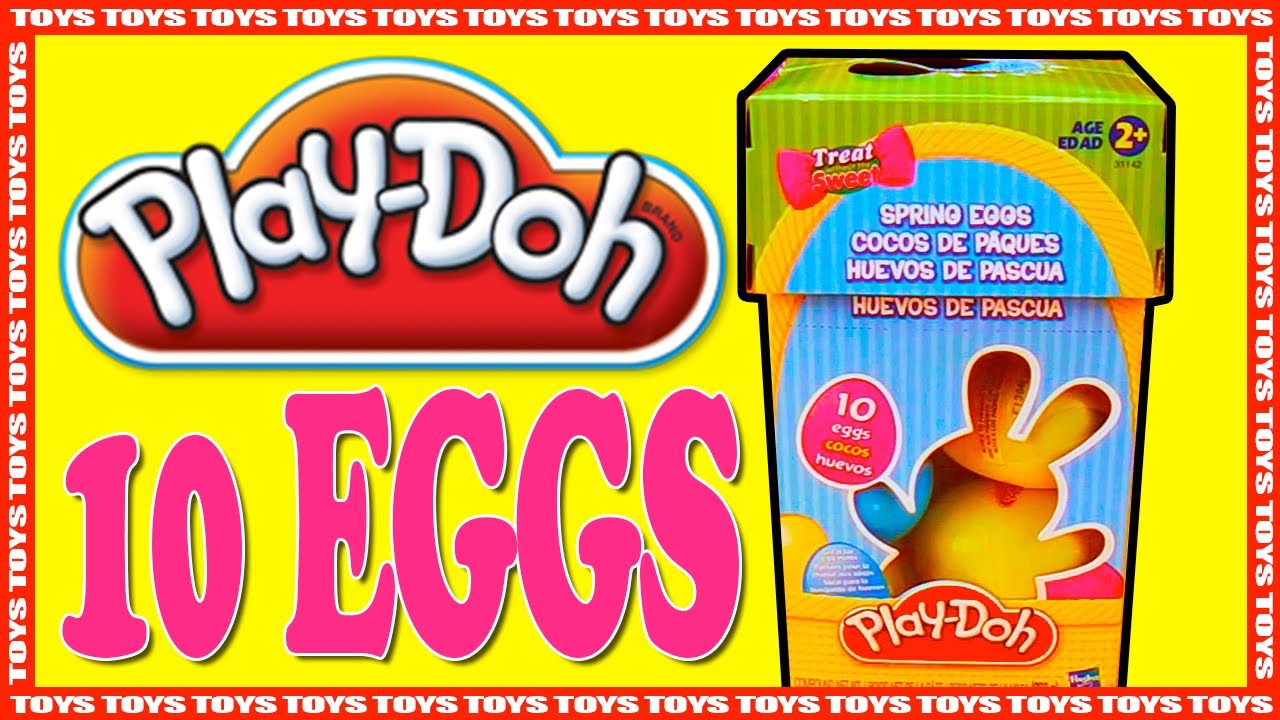 10 ★ PlayDoh Easter Eggs Lets Count to 10 YouTube