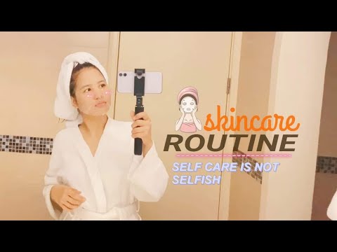 winter skincare night routine for acne-prone skin (when travelling) | someoffdays