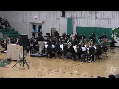 East Cary Middle School 7th and 8th Grade Bands performs Darklands March on 3/5/2019