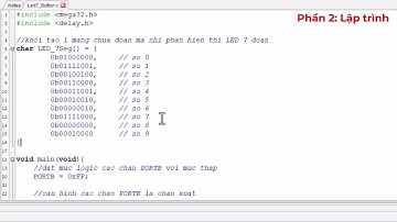 2025 AMIC | Examples | Bài 2 -  LED 7 đoạn và nút nhấn | Vi điều khiển ứng dụng 2025 ATMEGA32