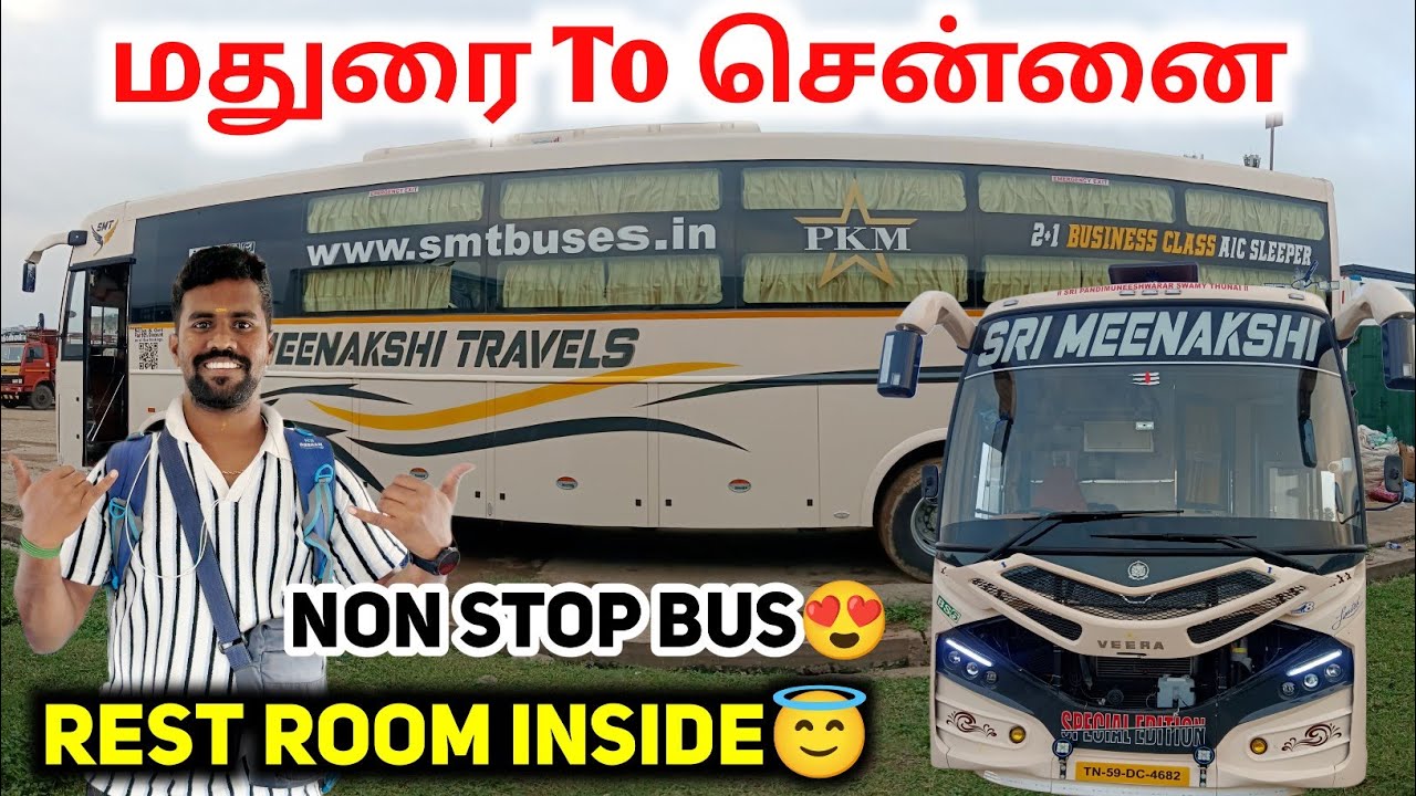 😍Madurai To Chennai 😍Sri Meenakshi Travel Bus Vlog😍