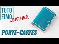 Polymer Clay Leather Tutorial - Card Holder/Porte-Cartes