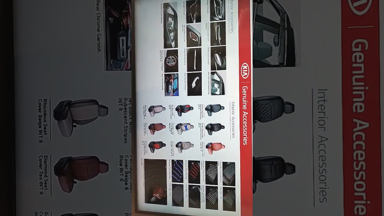 Kia Geniune Accessories at Frontier Kia .