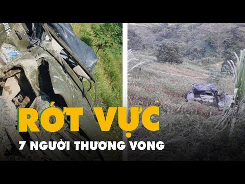 Video Xe chở đoàn khách du lịch lao xuống vực, 7 người... - youtube