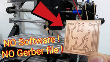 PCB Milling using CNC Machine Without using Gerber file and Without Installing Software \ CNC PCB