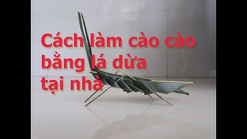 Cách làm con cào cào bằng lá dừa | Đồ Chơi Tự Làm Vlog | How to make a grasshopper by coconut leaves