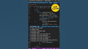 Age Calculator Using HTML, CSS & JavaScript #shortsfeed #shorts #short  #html #css #javascript