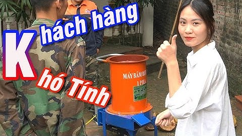 Máy Băm Rơm Dừa 1P Bình Quân Và Buổi Bàn Giao Tới Nhà Khách Hàng