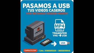 VHS, VIDEO8, MINIDV A USB MP4 CALI