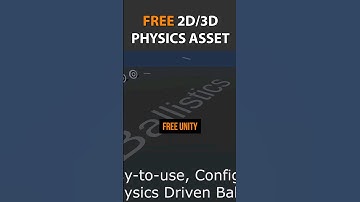 BE FAST FREE Ballistic Physics Unity Asset #speedtutor #unity #gamedev