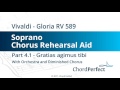 Vivaldi's Gloria Part 4.1 - Gratias agimus tibi - Soprano Chorus Rehearsal Aid Mp3 Song