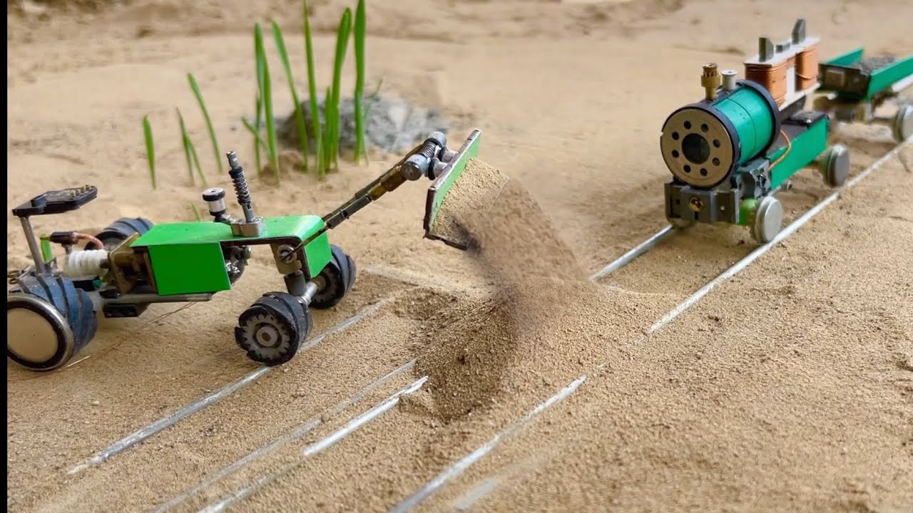 how to make a mini tractor machine science project JCB - YouTube