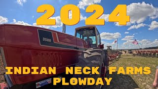 2024 Indian Neck Plowday , Gatesville, NC with RED Bibs Bill #farmall51 #plowing #farm