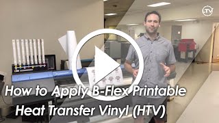 How to Apply B-Flex Printable Heat Transfer Vinyl (HTV) for T-shirts at Low Temperatures screenshot 5