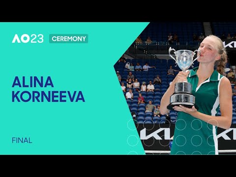 Girls' Singles Ceremony | Mirra Andreeva v Alina Korneeva | Australian Open 2023 Final