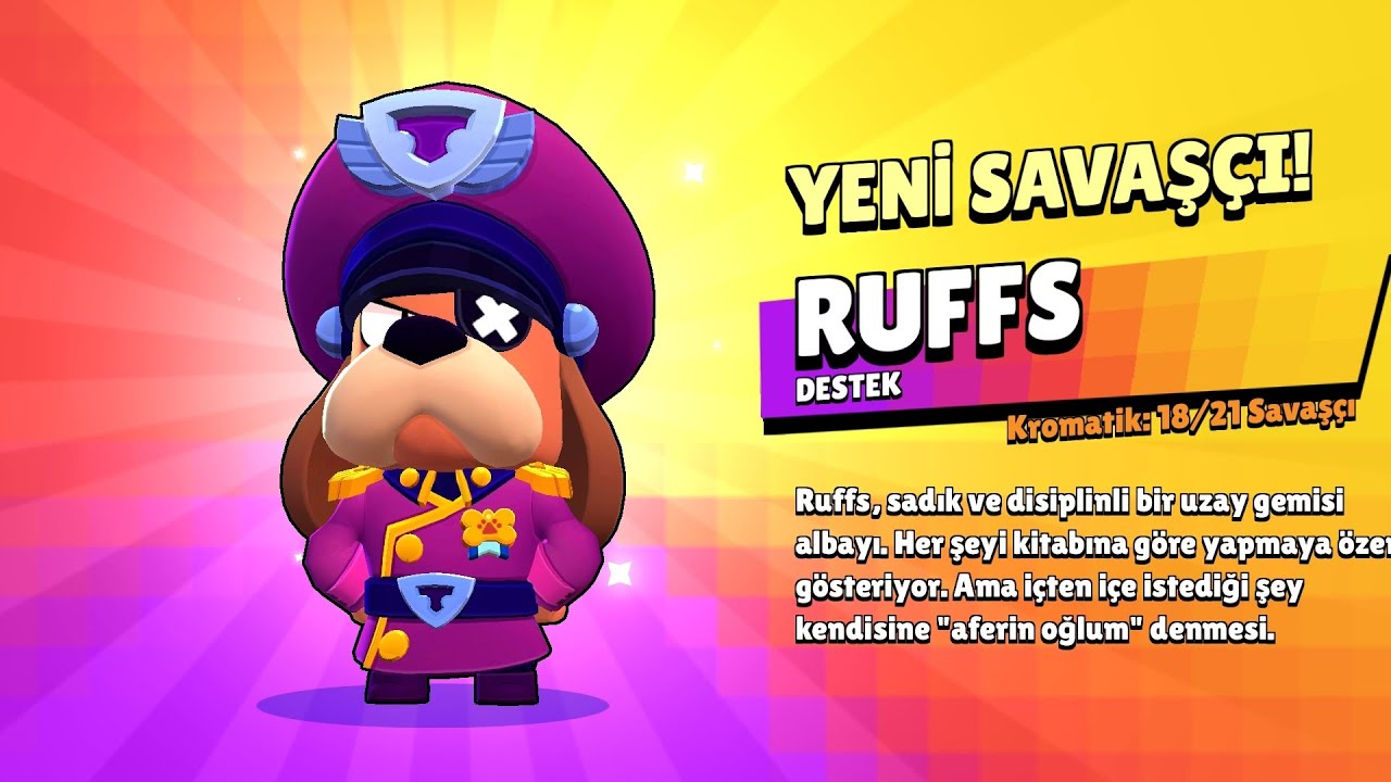YENİ KARAKTERİM RUFFS!! Brawl Stars - YouTube