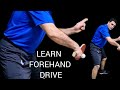Learn forehand drive with orange
