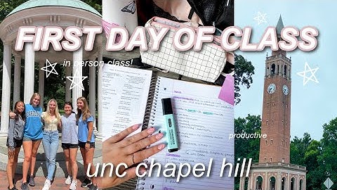 First Day of Class Vlog at UNC Chapel Hill | In Person Class, Old Well, Studying | Isabella LoRe