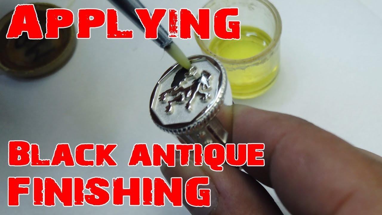 How To Apply Black Antique Finishing To Jewelry YouTube