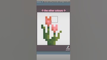 ♡ Making a #texturepack in #minecraft part 1 - tulips ♡