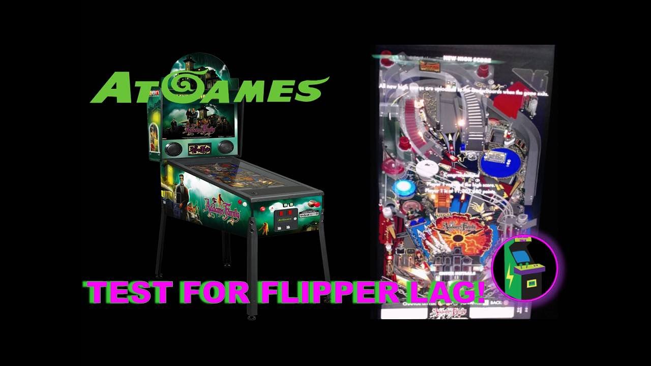 Atgames 4KP Pinball The Addams Family Test For Flipper Lag! YouTube