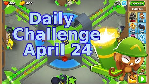 Bloons TD 6 Daily Challenge | An Easy Challenge | No Hero No MK | April 24 2022