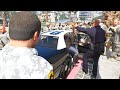 GTA 5 - ARMY Michael Saving Amanda with His Military!(ARMY vs Police Battle Rampage)