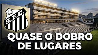 Vila Belmiro vai quase dobrar o setor das organizadas — mas a nova arena segue parada.