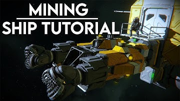 Space Engineers: How to build a mining ship! (live build)