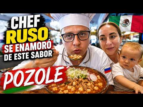 😱 CHEF RUSA PROBANDO POZOLE POR PRIMERA VEZ en MÉXICO 🇲🇽