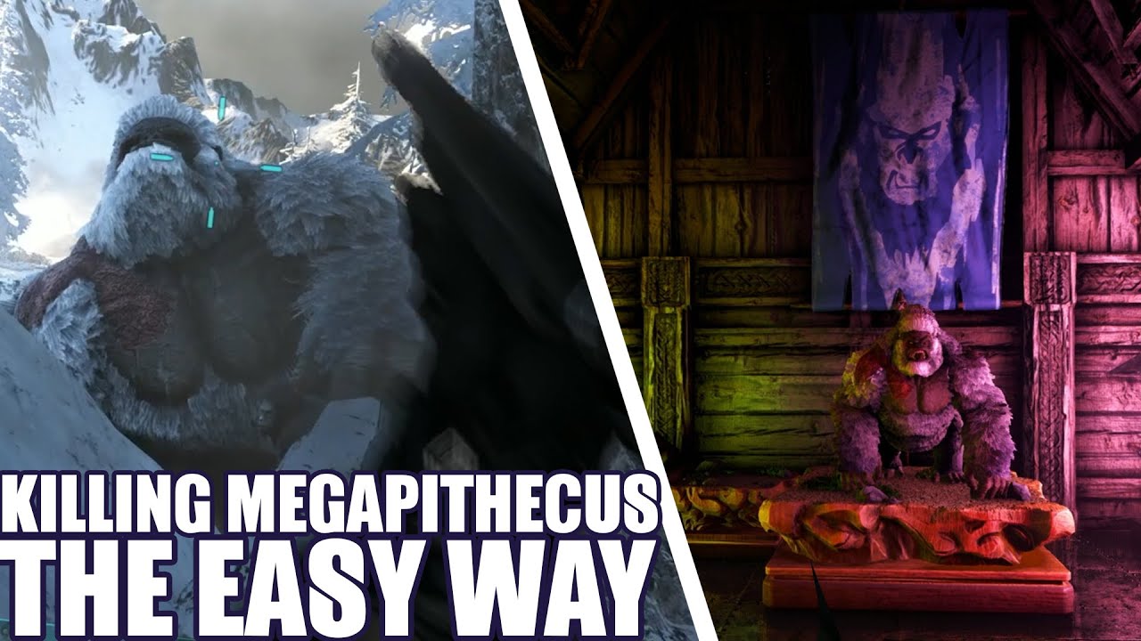 Killing the Megapithecus with just a shotgun and a frog on Ark Fjordur ...