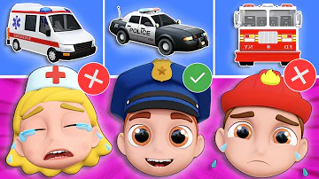 Where Is My Siren Song! 🚒🚓🚑 Baby don't cry | Kids Songs And Nursery Rhymes | + More DoReMi