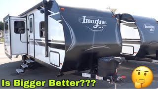 Comparing The 2021 Grand Design Imagine XLS 22RBE And 17MKE Travel Trailers PT2 | Spacious 26 Footer