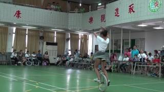 105 5 29桃園市獨輪車錦標賽國小女高單花第一名大湖采瑄