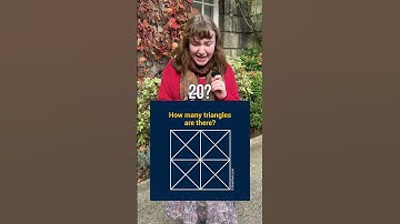 Can you work out how many triangles are in the picture? 🤔