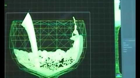 Real Flow  Test, wine glass simulation