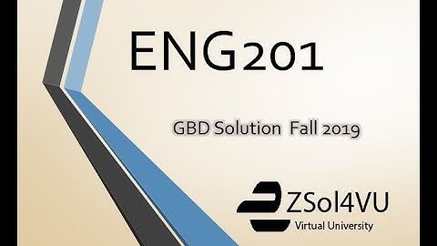 ENG201 GDB Solution 2019