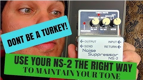 BOSS NS-2 NOISE SUPPRESSOR | USE IT PROPERLY | GUITAR AMP EFFECTS LOOP | DON