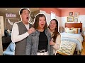 I SURPRISED MY PARENTS WITH AN ENTIRE HOME MAKEOVER | Making over my childhood home THE REVEAL!