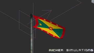Flag Cloth Sim and Bone Animation