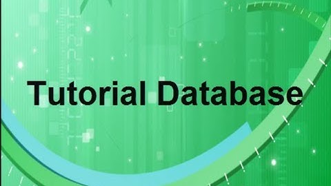 tutorial database phpmyadmin by Ahmad - STMIK El Rahma Yogyakarta