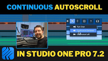 Studio One Pro 7.2: New Continuous Cursor Options for Seamless Autoscroll